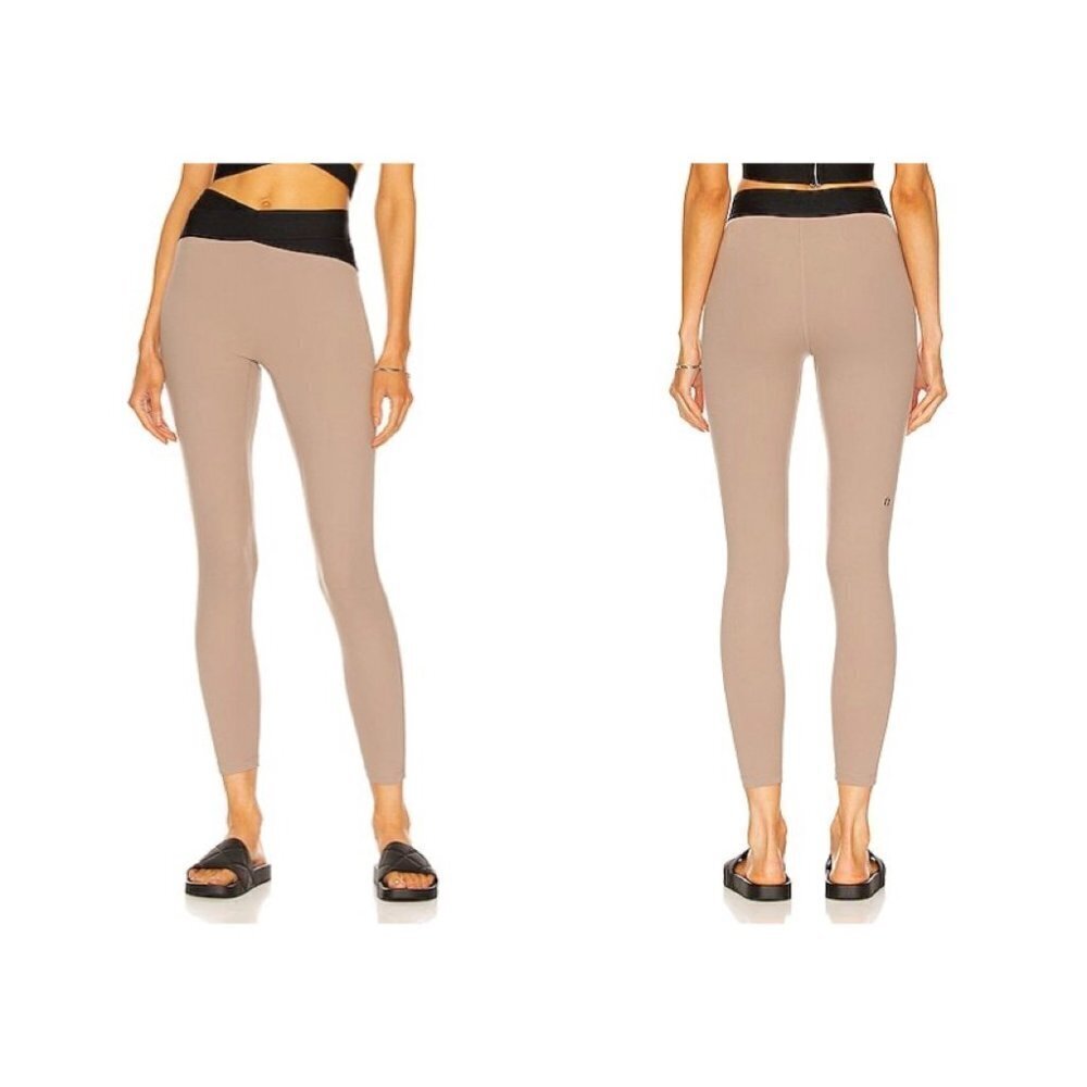 Le Ore XXL Bandier Corso Crossover Warm Stone Tan High Waisted Leggings